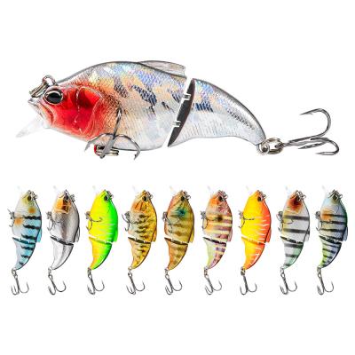 China 10.5g/7.2cm Bait Fish 7 Section Seawater Bait Fish Lure Knotty Simulation Plastic Bait Hard Bait Fish Bait for sale