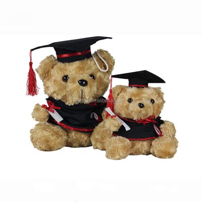 China Hot Sale Stuffed Plush Graduation Teddy Bear With Cloths for sale