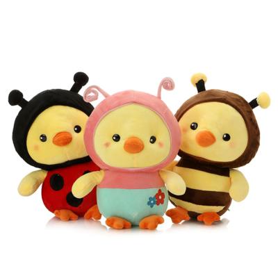 China Fashion Toy Hot Sale Different Color Plush Stuffed Insect Types Baby Lovely Plush Yellow Bee Toy for sale