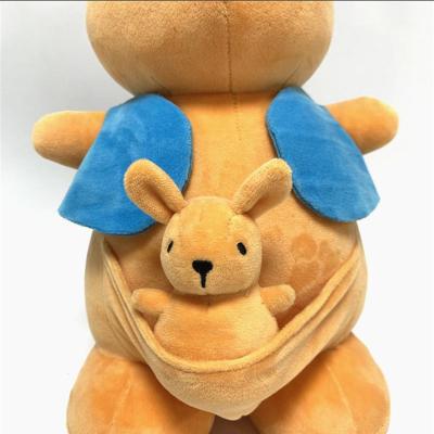 China Custom Promotion Stuff Mother And Kid Kangaroo Mascot Stuffed Animal Toy for sale