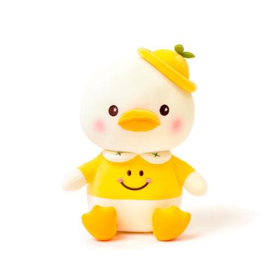 China Promotion Gift Pillow Cute Stuffed Plush Yellow Duck Toy for sale