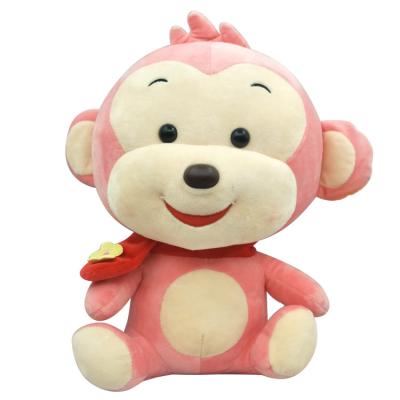 China Promotion Gift OEM Lovely Stuffed Pink Plush Monkey Toy for sale