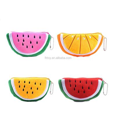 China Custom Gift / Home Produced Plush Fruit Shaped Bag Coin Purse Case For Kid Felt Fruit Wallet for sale