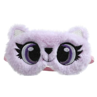 China Promotion Gift Travel Wholesale Custom Sleep Cute Plush Eye Shade for sale