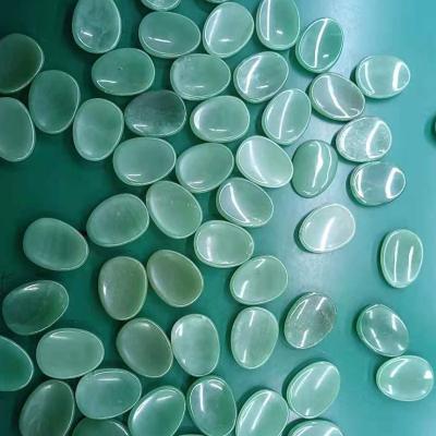 China China Aventurine Thumb Stone / Worry Stone for sale