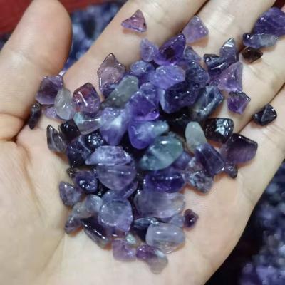 China Wholesale Natural Amethyst Irregular Gravel 8mm-12mm From Cat Eye for sale