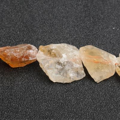 China Wholesale Natural Large Particle Bead Citrine Loose Semi-finished Products for sale