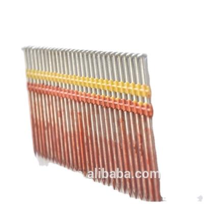 China 21-Degree Ring Shank Framing Nail Plastic Flat Strip Nail for sale