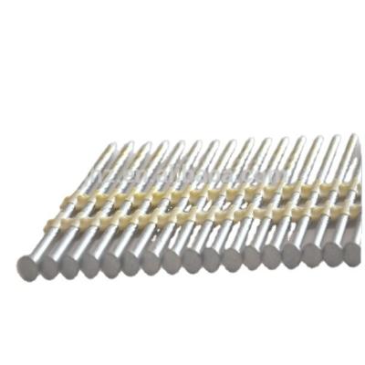 China 21 Degree Flat Galvanized Plastic Strip Nails Used In Gun for sale