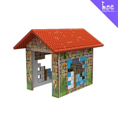 China Custom Design Toddler Soft Play Block House For Indoor Playground for sale