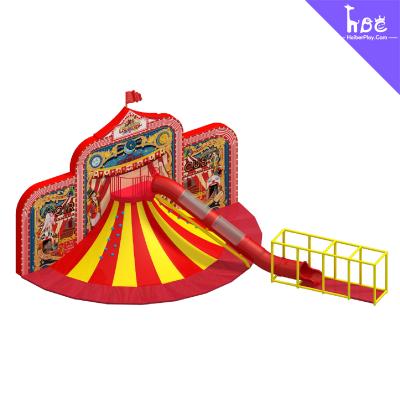 China Funny Colorful 2.6M Volcano Climbing Slide Indoor Playground Equipment for sale