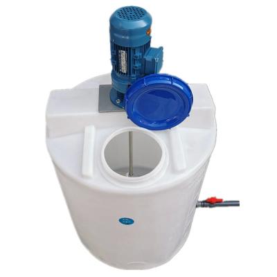 China 1000L PE Plastic Tanks/dosering tank Roeren Mixer voor het mengen van water met 1,5 HP Te koop
