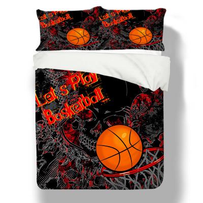 China 3D sports 3D comforter set bedding set queen size mens boys home textiles duvet cover sets twin bed comforters for sale