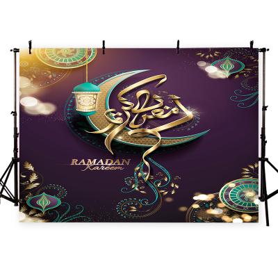 China Support Customization Dropship 3D Moon Background Printing Arab Women Party Decor Backdrop Cloth Photos Studio Props Thin Vinyl Customize Photography for sale