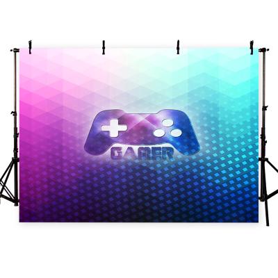 China High End Photography Backdrops 3D Game Printing Photo Studio Props Backdrop Thin Vinyl Customize Party Teens Wall Decoration Background for sale