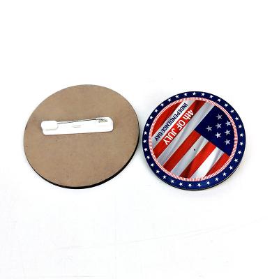 China Custom Printing Custom Sublimation Blank MDF Badge Logo Name Tag Graduation Gift for sale