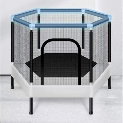 China Low Price Outdoor Hexagonal Children's Protective Net Hot Selling Trampoline Indoor Trampoline Without Basketball With Basketball for sale