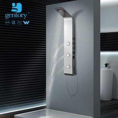 China Hot Selling Gentory Faucets Thermostatic Shower Panel CE Outdoor Shower Column A052 for sale