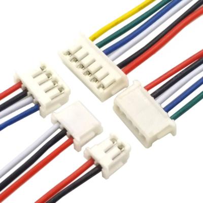 China Electronic 1.0mm 1.25mm 1.5mm 2.0 2.54mm 1-6 Pin Connector Electric Wire & JST ZH PH XH Custom Assembly Cable Female Plug & Handling Shipping for sale