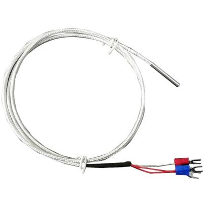 China Temperature Sensor Class 3 A Wire PT 100 Probe PT100 RTD Temperature Sensor For Industrial Boiler Boilers Solar Cable Assembly for sale