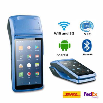 China Shop Radio NFC POS Terminal Android 6 Handheld POS Machine For Lottery / Bus Ticket Payment for sale