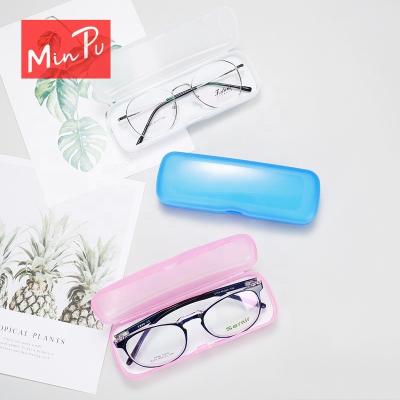 China 2021 Product Ideas Fashional PVC Glass Case Eco-friendly Plastic Eyewear Storage Box New Logo Case Low Moq Custom Portable Pink for sale