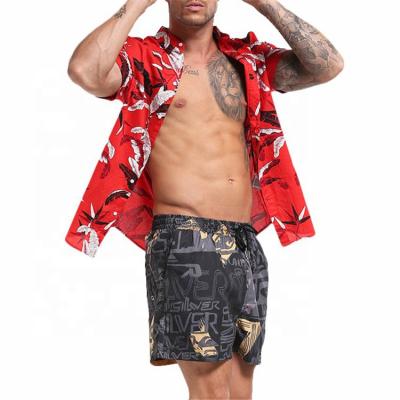 China Men's Breathable Sports Short Beach Shorts Bermuda Board Shorts Surfing Boxer Trunks Swimwear Swimming Trunks for sale