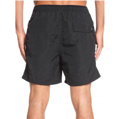 China Solid Color Sustainable Custom Recycled Fabric Men Swim Short Trunks With Pocket for sale