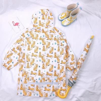 China 100% Polyester PU Miniatree Child Raincoats Bachelorette Children Raincoats Printed Rain Coat Kids Rain Jacket Girl's Raincoat for sale