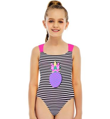 China Antibacterial Custom Hot Baby Bathing Suit Miniatree Print Fruit Baby Swimwear Designer One Piece Swimsuit for sale