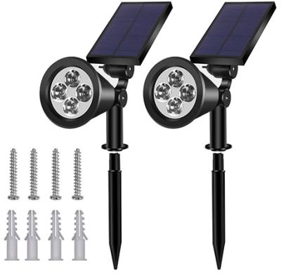 China Outdoor Plug-in Solar Garden Patio LED Garden Lights Adjustable Solar Garden Spotlights for sale