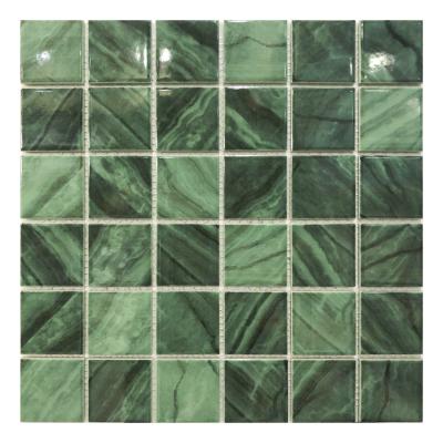 China Europe Green Color Marble Mosaic Tile for sale