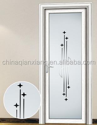 China Wholesale Alibaba Aluminum Alloy Swing Toilet Door, 100% Cheap Interior Finished Bathroom Door for sale