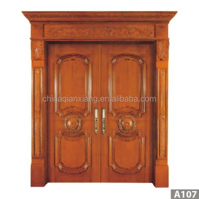 China Entry Door Type Swing Door Interior Decoration Wooden Carving Panel for sale