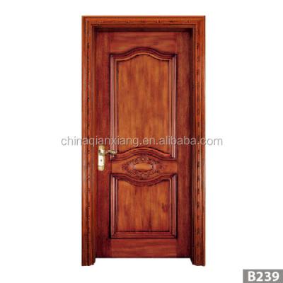 China Lastest Design Wholesale Price Bedroom Solid Teak Wood Swing Door With High Hardness for sale