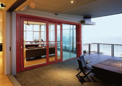 China 135 Bridge Aluminum Glass Sliding Door Price Slide Broken With Aluminum Grille Sliding Door for sale