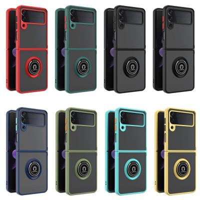 China Anti-fall folding mobile phone case, the front line of the trend, elegant and simple with a ring for sale