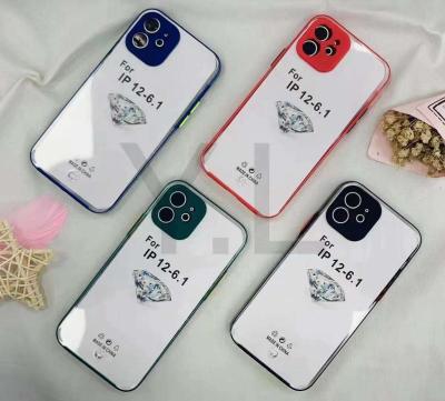 China wholesale transparent Anti-drop lens, tpu+pc +clear protection, customizable phone case for sale