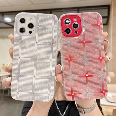 China Anti-drop cell phone case protective style is blade anti-drop acrylic which can prevent cellphone for mobile with diamond for sale