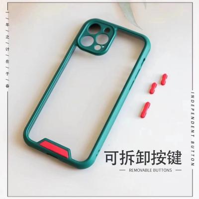 China wholesale transparent Anti-drop lens,TPU+PC keepad protection,customizable phone case for sale