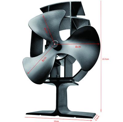 China Hotel 3-Blade Heat Stove Fan Powered For Wood Log Burner Stove Eco - Friendly for sale