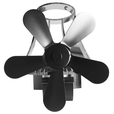 China 4-Blade Aluminum Stove Aluminum Pellet Heat Operated Exhaust Fan for sale