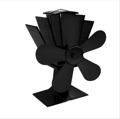 China No Need Electricity or Battery Factory Seebeck Effect Technology Anodized Aluminum Stove Fan Heat Powered Stove Fan Wood Burning Stove Fan for sale