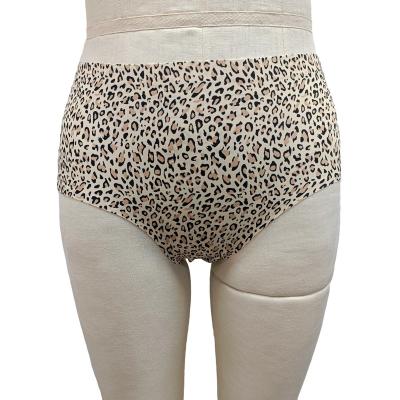 China 2022 New Women's Underwear Briefs Breathable Leopard Print Style Breathable Comfortable Fabric Plus Size Underwear Women for sale