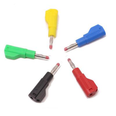 China 4mm Pure Copper Banana Plug Sheath Telescopic Connector Insulated Plug Lantern Socket Gun Folding Type B5450 for sale