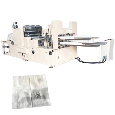 China Buena velocidad de cuatro cubiertas de servilletas de toalla de servilleta máquina plegable de papel con 2 colores de impresión en venta