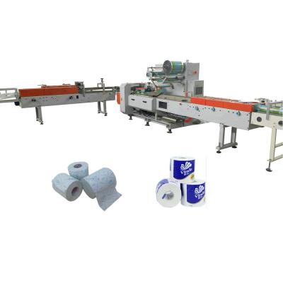 China Single Toilet Paper Roll Packing Machine For Tissue Factory Use 100-200pakcs/Min for sale