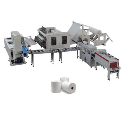 China Volledig automatische Maxi Roll Tissue Making Machine Productielijn Te koop