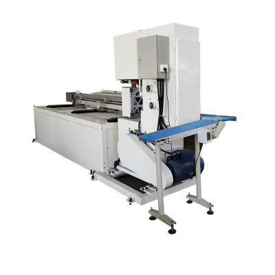 China Automatic Maxi Toilet Paper Big Tissue Roll Band Saw Cutting Machine Jumbo Roll Paper Cutting Machine for sale