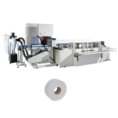 China Good Quality Toilet Paper Jumbo Bath Tissue Paper Cutting Machine PLC Control 15-30cuts/Minute for sale